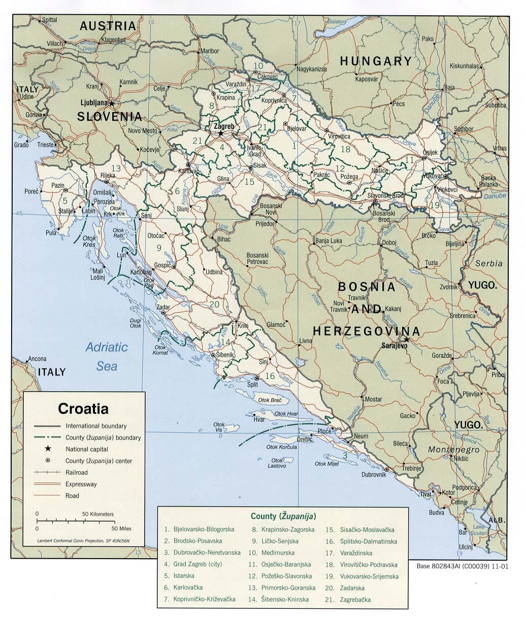 marinas croates carte