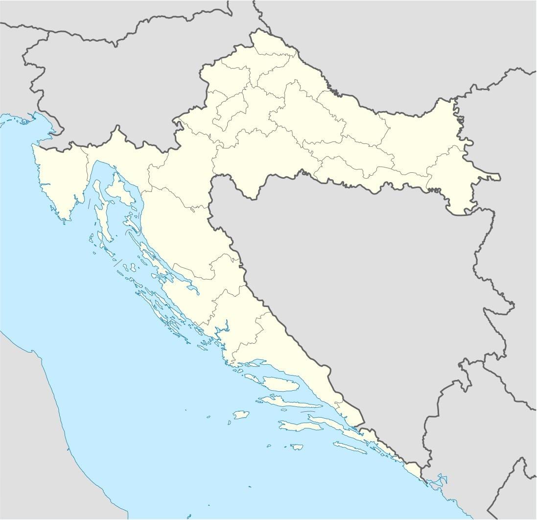 la croatie carte de localisation