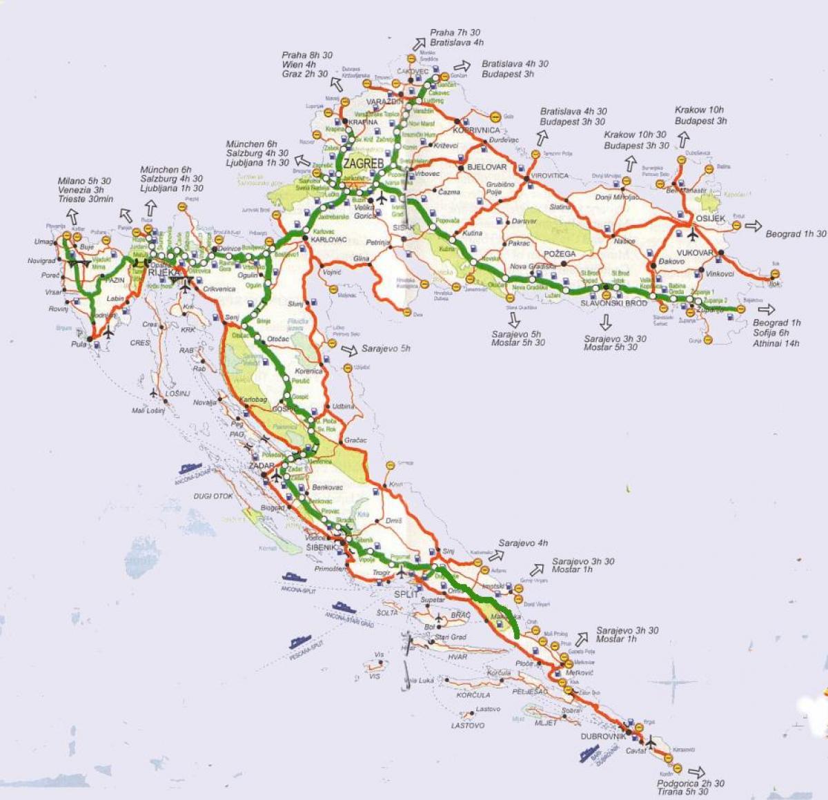 feuille de route détaillée de la croatie