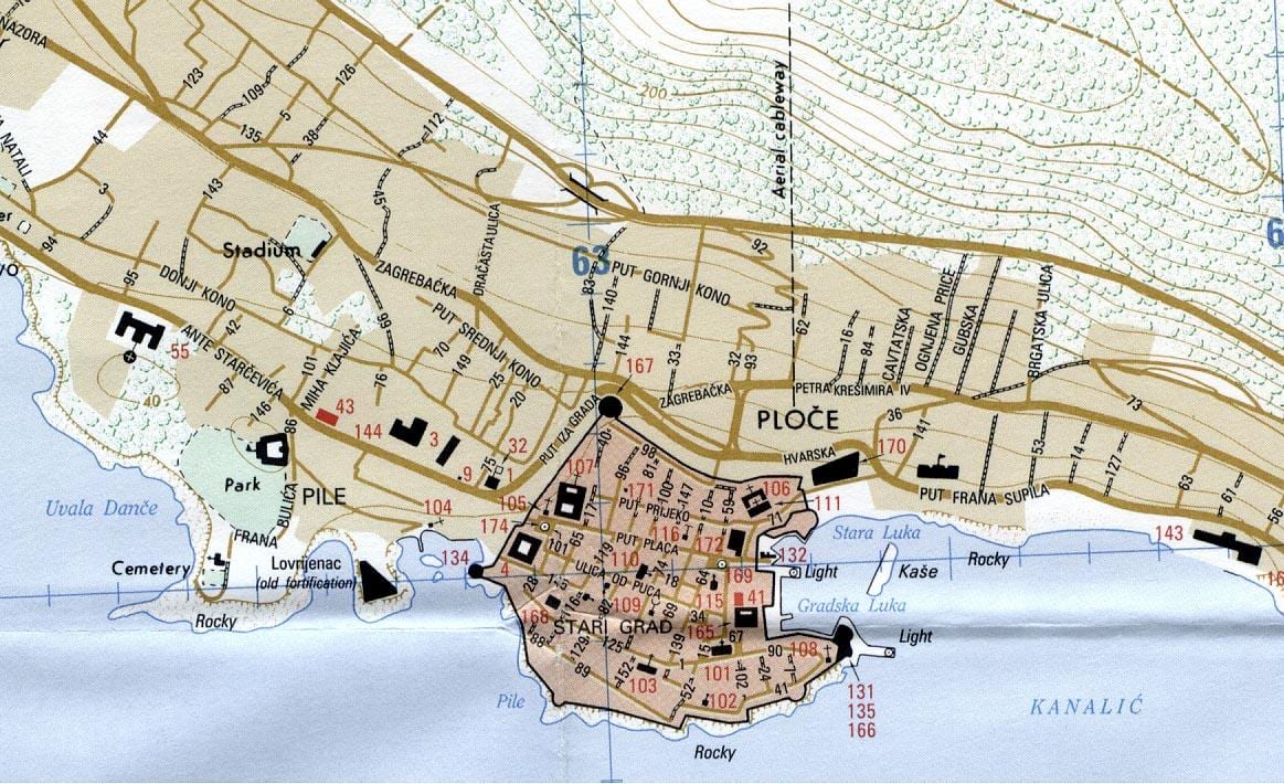 la carte de rijeka, croatie
