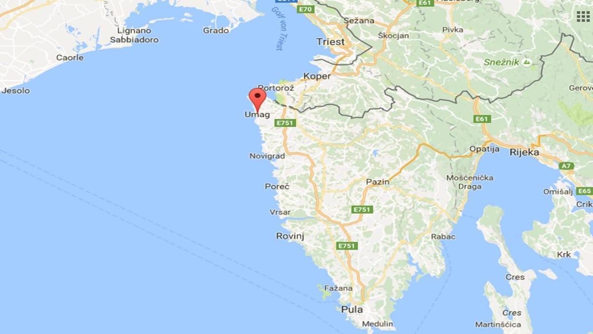 carte de umag, croatie