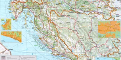 Capitale de la croatie carte