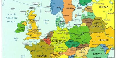 Carte du monde montrant la croatie