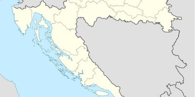 La croatie carte de localisation