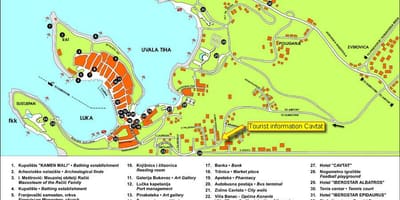 Carte de cavtat, croatie 