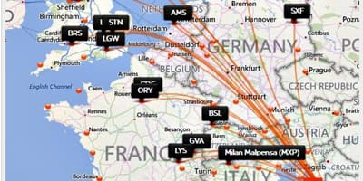 Croatia airlines destinations carte
