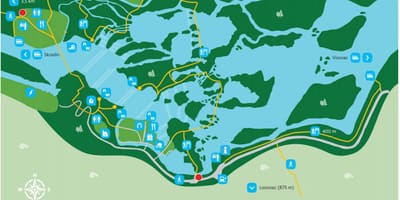 Le parc national de Krka en croatie carte