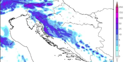 Carte de la croatie radar