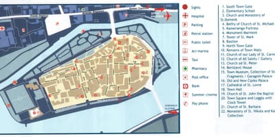 La croatie trogir carte