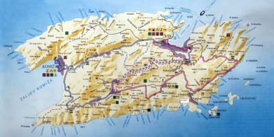 Carte vis de la croatie